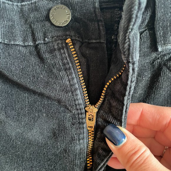 Black Sutton Straight Corduroy Pants - Picture 8 of 14